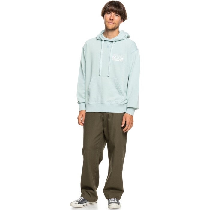 Quiksilver Hombres Sudadera Con Capucha 2024 Garment Dye Screen EQYFT04972 - Aquifer